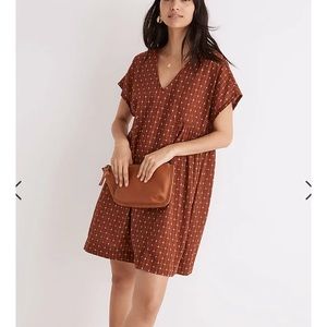 NEW Jacquard Dolman-Sleeve Mini Dress small s